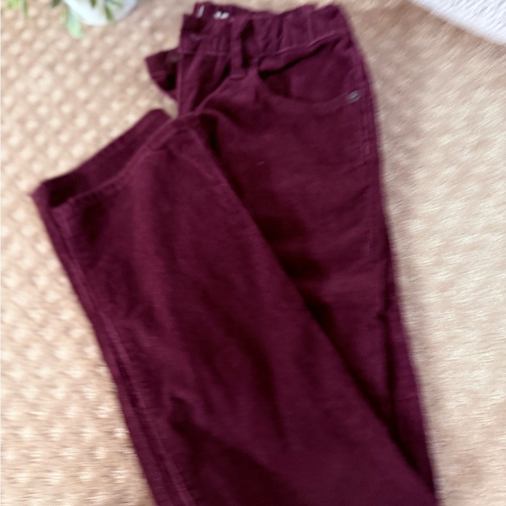 GAP Kids Boys Original Fit Corduroy Pants Size 12 Burgundy